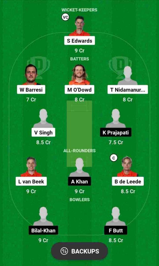 NED vs OMA Dream11 Prediction Today Match | ICC ODI World Cup Qualifiers 2023 Netherlands vs OMAN Dream11 Team Grand League, Pitch Report