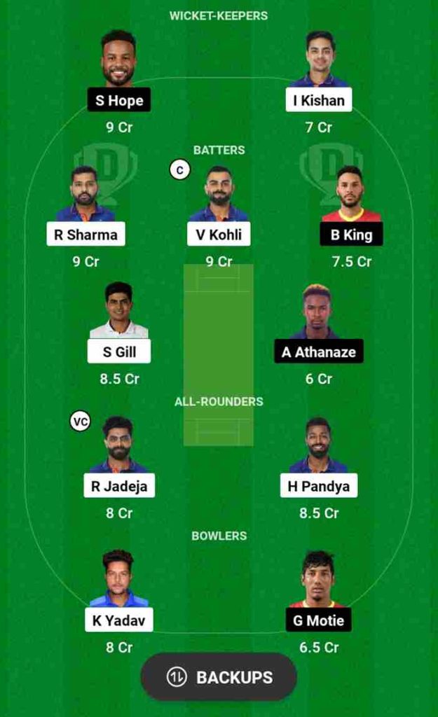 WI vs IND Dream11 Prediction 2nd ODI 2023 | West Indies vs India Dream11 Team, Kensington Oval Pitch Report