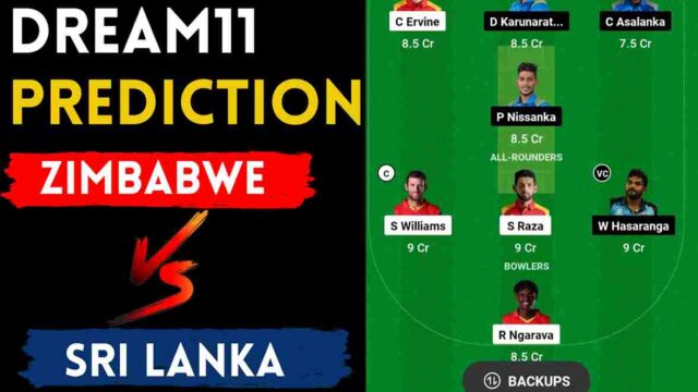 ZIM vs SL Dream11 Prediction Today Match | ICC ODI World Cup Qualifiers 2023 Zimbabwe vs Sri Lanka Dream11 Team Grand League, Pitch Report