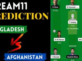 BAN vs AFG Dream11 Prediction Today Match 1st ODI 2023 | Bangladesh vs Afghanistan Dream11 Team Grand League, Pitch Report