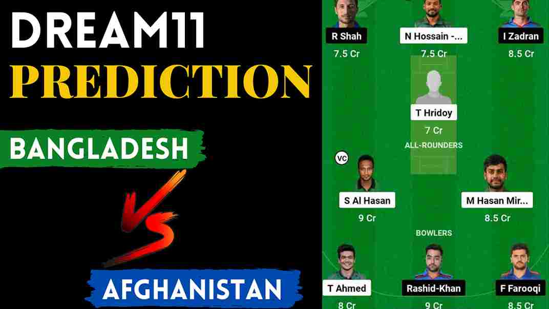 BAN vs AFG Dream11 Prediction Today Match 1st ODI 2023 | Bangladesh vs Afghanistan Dream11 Team Grand League, Pitch Report