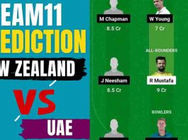 NZ vs UAE Dream11 Prediction Today Match | New Zealand vs United Arab Emirates 3rd T20I Dream11 Team, Dubai International Stadium Pitch Report