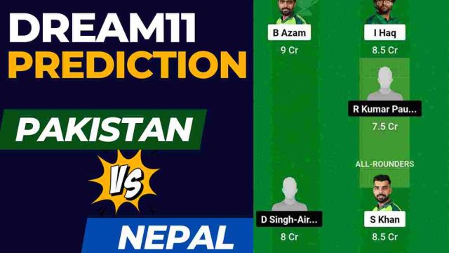 PAK vs NEP Dream11 Prediction 1st Match Asia Cup 2023 | Pakistan vs Nepal Dream11 Team, Multan Cricket Stadium Pitch Report, Multan Weather Report