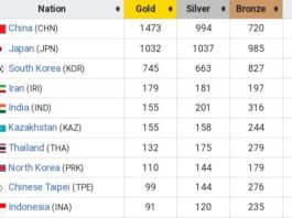 Asia Games Medal Tally, Check How Many Medals India, China or Japan have got till Now | Asia Games Medal Tally India