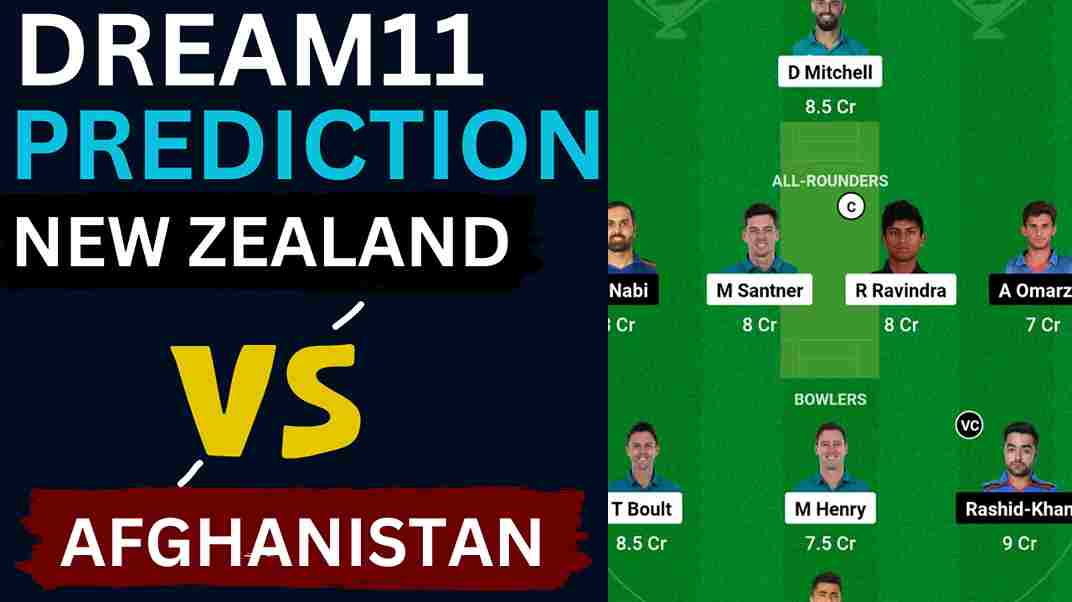 NZ vs AFG Dream11 Prediction World Cup 2023 | New Zealand vs Afghanistan Dream11 Team, MA Chidambaram Stadium Chennai Pitch Report NZ vs AFG Dream11 Prediction World Cup 2023 | New Zealand vs Afghanistan Dream11 Team, MA Chidambaram Stadium Chennai Pitch Report