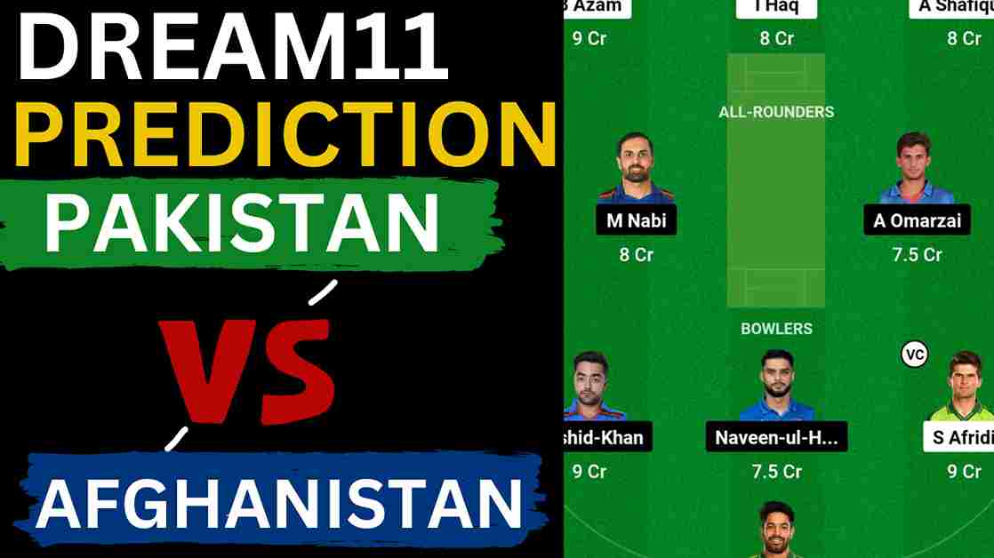 PAK vs AFG Dream11 Prediction World Cup 2023 | Pakistan vs Afghanistan Dream11 Team, MA Chidambaram Stadium Chennai Pitch Report PAK vs AFG Dream11 Prediction World Cup 2023 | Pakistan vs Afghanistan Dream11 Team, MA Chidambaram Stadium Chennai Pitch Report