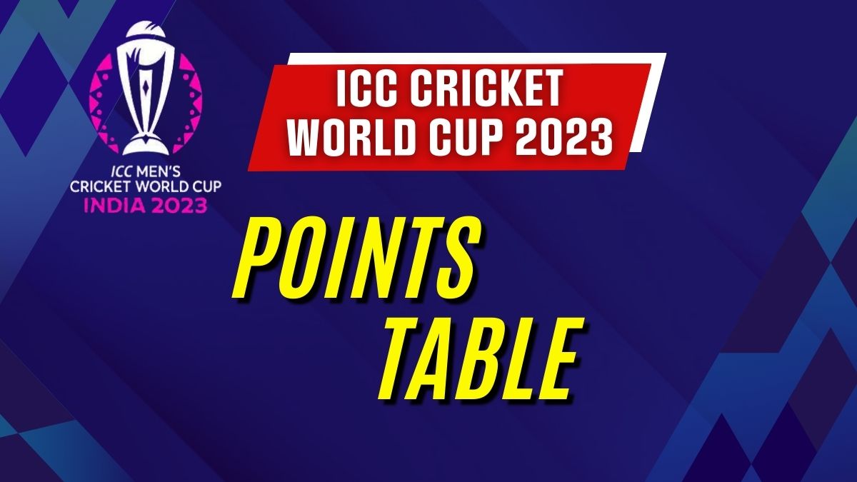 Point Table ICC WC 2023 Point Table