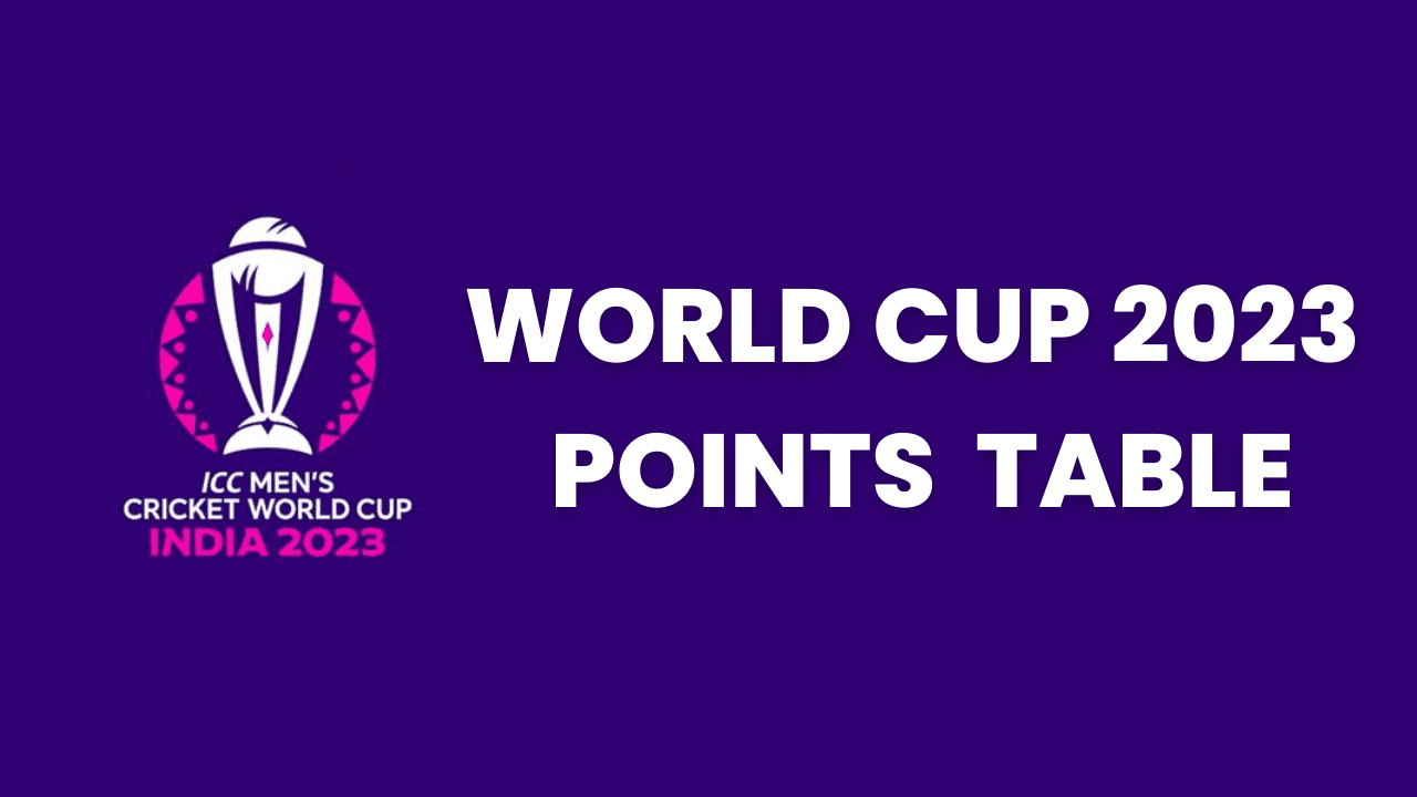 Point Table ICC WC 2023
