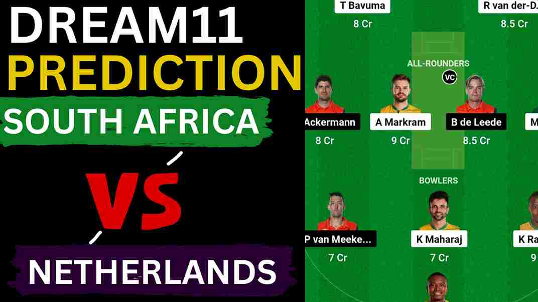 SA vs NED Dream11 Prediction World Cup 2023 | South Africa vs Netherlands Dream11 Team, HPCA Stadium Dharamsala Pitch Report