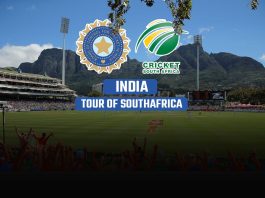 India four of South Africa