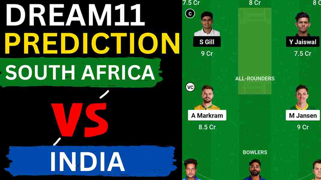 SA vs IND Dream11 Prediction 1st T20I Match | South Africa vs India Dream11 Team, Kingsmead Cricket Ground Durban Pitch Report SA vs IND Dream11 Prediction