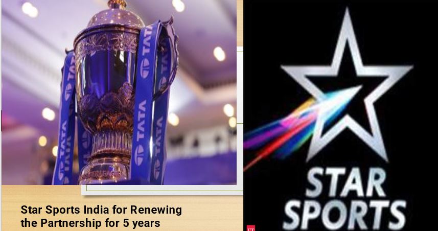 BCCI mengonfirmasi bahwa Star India telah memenangkan Hak TV IPL selama 5 tahun ke depan.