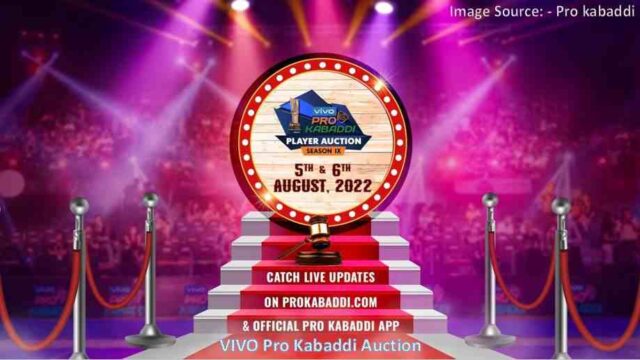 Vivo Pro Kabaddi Auction August 5 and 6 2022