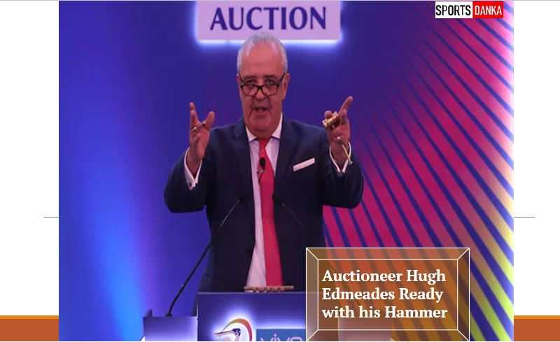 Auctioneer Hugh Edmeades IPL 2023