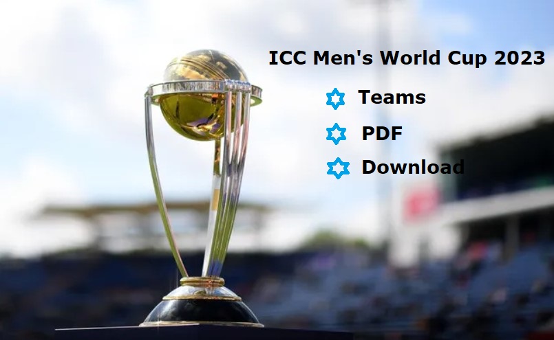 ICC Men s World Cup 2023 Schedule PDF Download KHALISTAN NEWS