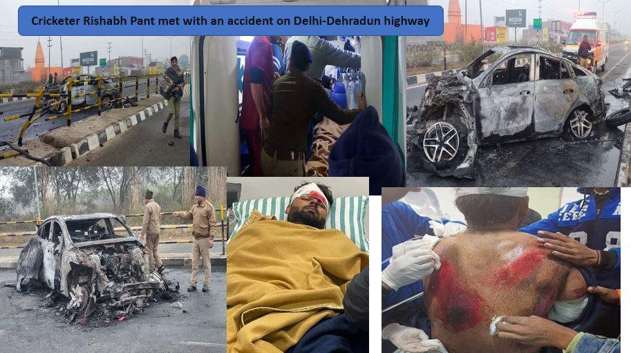 Pemain kriket Rishabh Pant mengalami kecelakaan di Delhi