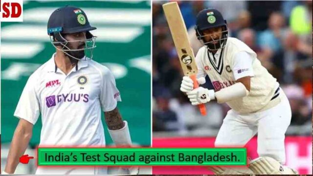 India’s Test Squad against Bangladesh