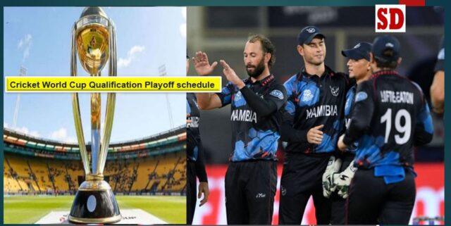 Cricket World Cup Qualification Playoff schedule