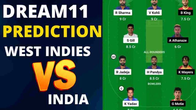 WI vs IND Dream11 Prediction Today Match | West Indies vs India 3rd ODI Dream11 Team, Brian Lara Stadium Pitch Report
