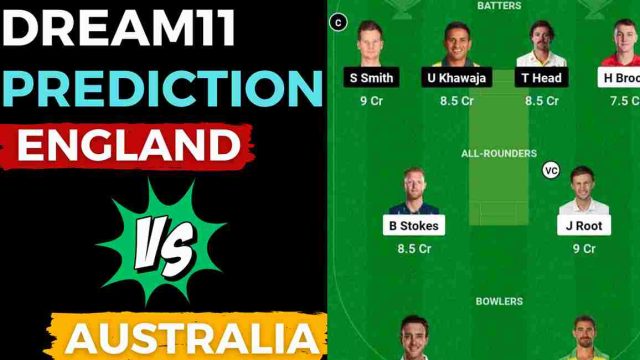ENG vs AUS Dream11 Prediction 5th Test 2023, The Oval Pitch Report | England vs Australia Dream11 Team, Head To Head Records