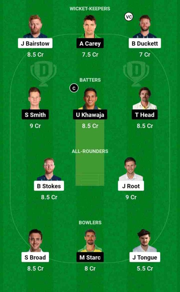 ENG vs AUS Dream11 Prediction 5th Test 2023, The Oval Pitch Report | England vs Australia Dream11 Team, Head To Head Records