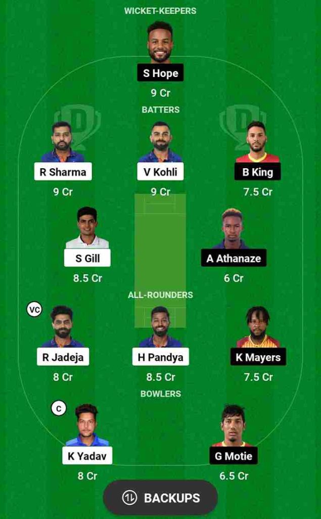 WI vs IND Dream11 Prediction 2nd ODI 2023 | West Indies vs India Dream11 Team, Kensington Oval Pitch Report