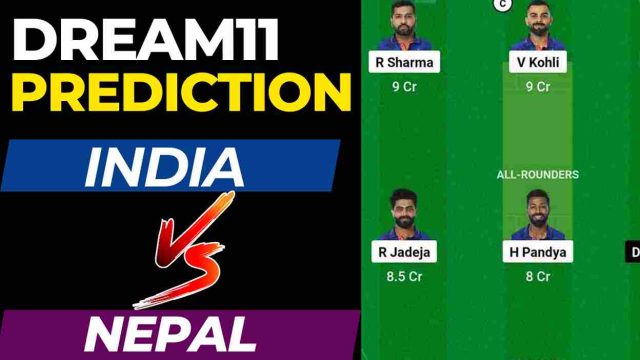 IND vs NEP Dream11 Prediction 5th Match Asia Cup 2023 | India vs Nepal Dream11 Team, Pallekele International Cricket Stadium Pitch Report, Kandy