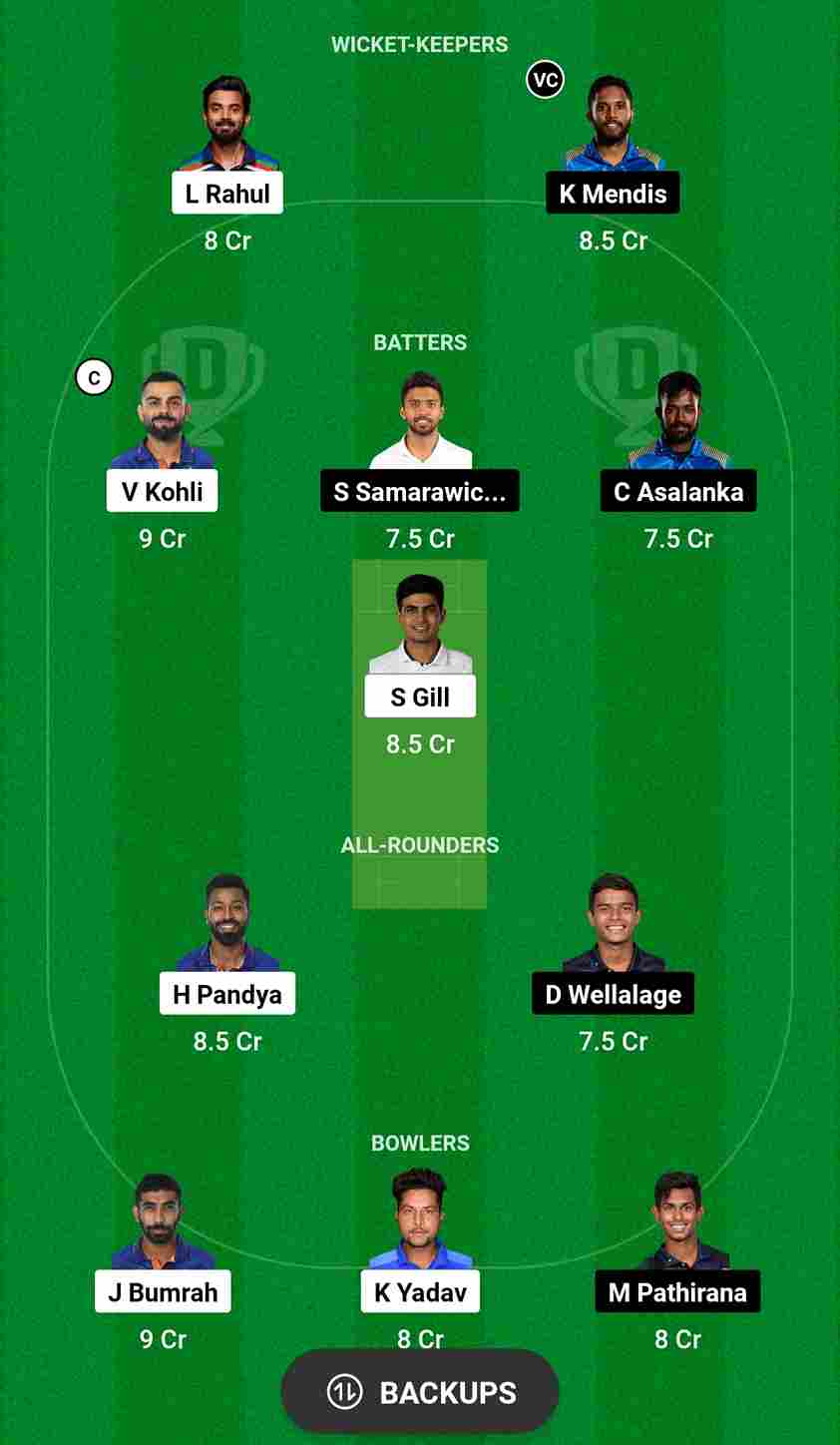 IND Vs SL Dream11 Prediction Asia Cup 2023 Final | India Vs Sri Lanka ...