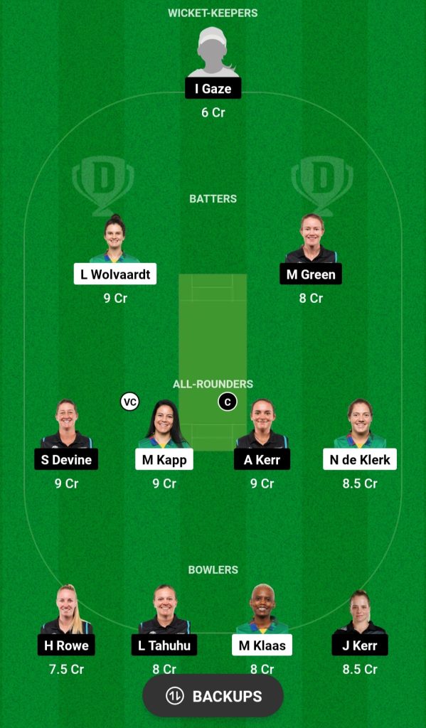 SA-W vs NZ-W Dream11 Prediction 3rd ODI Match | South Africa Women vs New Zealand Women Dream11 Team, Kingsmead Cricket Ground Durban Pitch Report