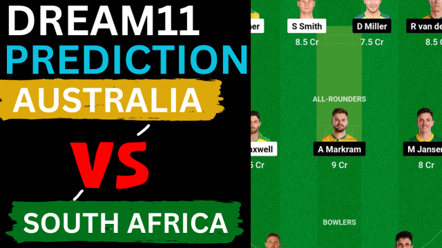 AUS vs SA Dream11 Prediction World Cup 2023 | Australia vs South Africa Dream11 Team, Ekana Cricket Stadium Lucknow Pitch Report