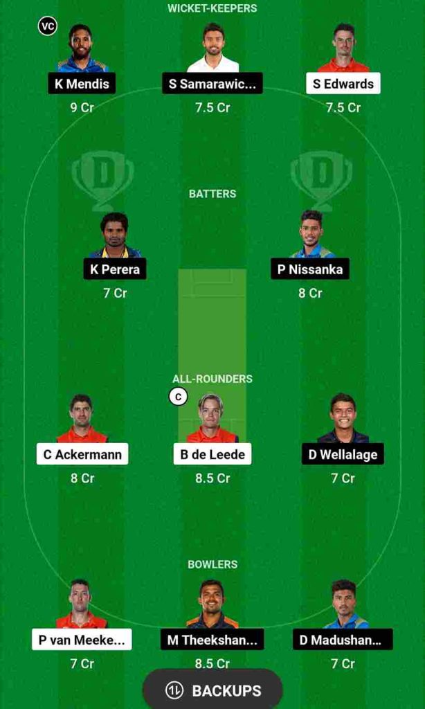 NED vs SL Dream11 Prediction World Cup 2023 | Netherlands vs Sri Lanka Dream11 Team, Ekana Cricket Stadium Lucknow Pitch Report