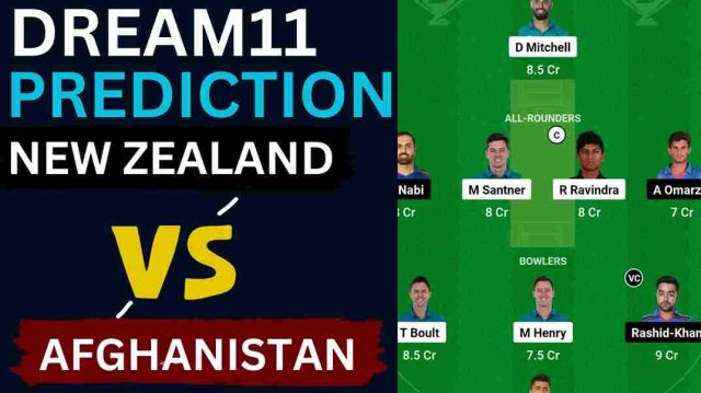 NZ vs AFG Dream11 Prediction World Cup 2023 | New Zealand vs Afghanistan Dream11 Team, MA Chidambaram Stadium Chennai Pitch Report