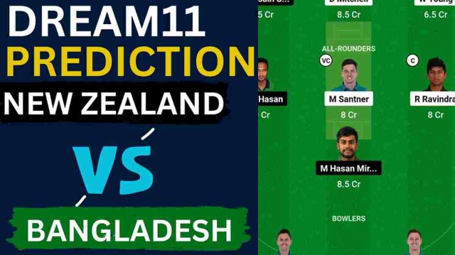 NZ vs BAN Dream11 Prediction World Cup 2023 New Zealand vs Bangladesh Dream11 Team, M.A. Chidambaram Stadium Chepauk Pitch Report