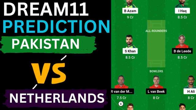 PAK vs NED Dream11 Prediction ODI World Cup 2023 | Pakistan vs Netherlands Dream11 Team, Rajiv Gandhi International Cricket Stadium Pitch Report