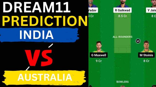 IND vs AUS Dream11 Prediction 3rd T20I | India vs Australia Dream11 Team, Barsapara Cricket Stadium Guwahati Pitch Report