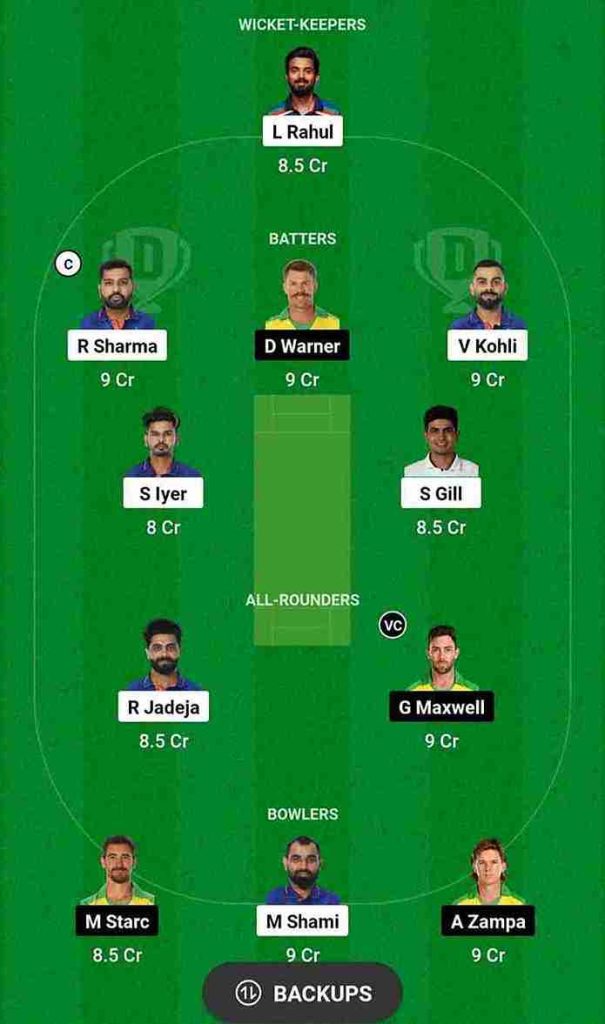IND vs AUS Dream11 Prediction World Cup 2023 FINAL | India vs Australia Dream11 Team, Narendra Modi Stadium Ahmedabad Pitch Report