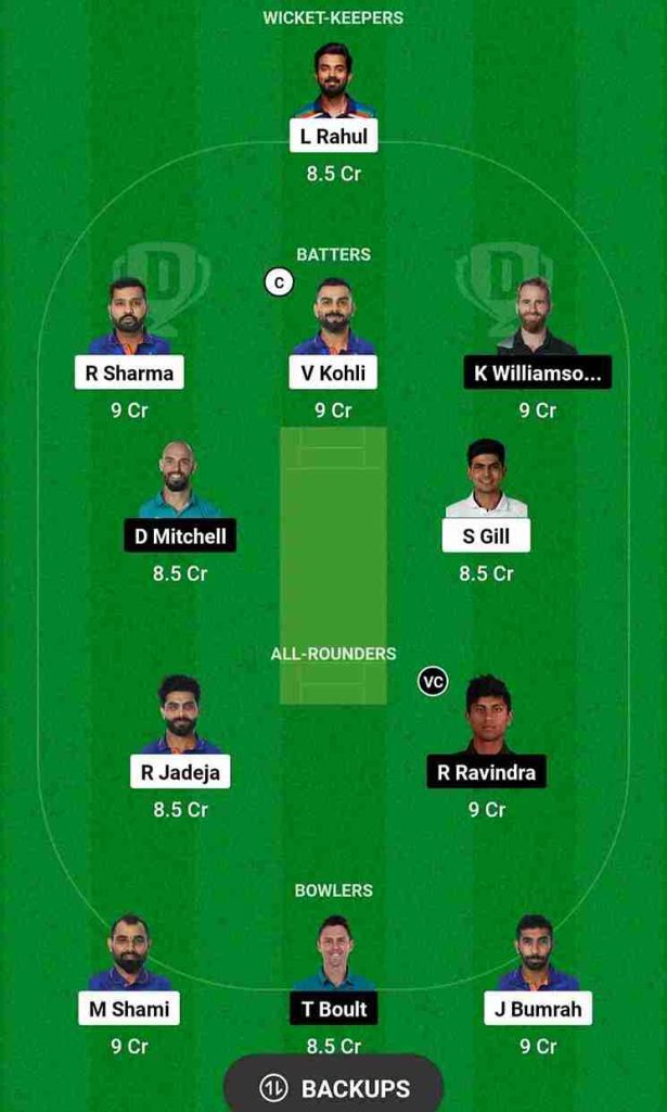 IND vs NZ Dream11 Prediction World Cup 2023 | India vs New Zealand Dream11 Team, Wankhede Cricket Stadium Mumbai Pitch Report