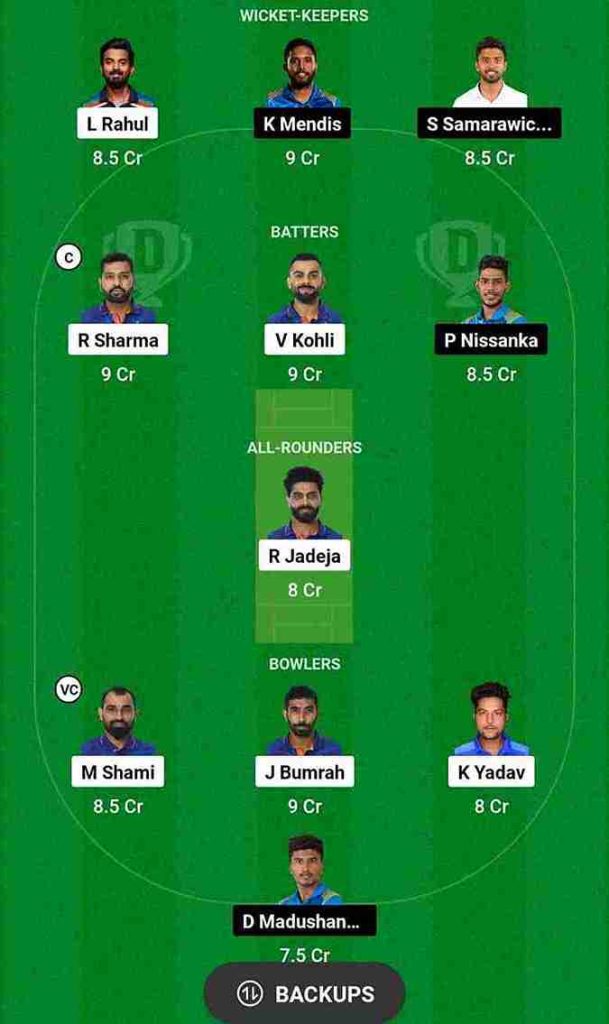 IND vs SL Dream11 Prediction ODI World Cup 2023 | India vs Sri Lanka Dream11 Team, Wankhede Stadium Mumbai Pitch Report