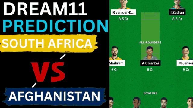 SA vs AFG Dream11 Prediction World Cup 2023 South Africa vs Afghanistan Dream11 Team, Narendra Modi Stadium Pitch Report
