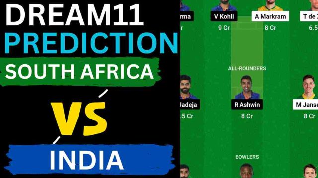 SA vs IND Dream11 Prediction 1st Test [C & VC], SuperSport Park Cricket Stadium Pitch Report | South Africa vs India Test Series 2023