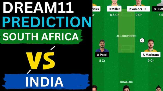 SA vs IND Dream11 Prediction 2nd ODI with Captain and Vice-Captain, St George's Oval Gqeberha Pitch Report | South Africa vs India ODI Series 2023: South Africa will be playing the second ODI match against India at St. George's Oval Park in Gqeberha and the game between both the teams will start from 4:30 PM (IST). Currently, the Indian Team is leading the ODI series by 1-0.