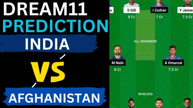 IND vs AFG Dream11 Prediction 1st T20I [C & VC], Punjab Cricket Association IS Bindra Stadium Pitch Report | India vs Afghanistan T20I Series 2024