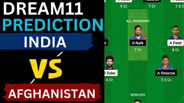 IND vs AFG Dream11 Prediction 3rd T20I, M. Chinnaswamy Stadium Bengaluru Pitch Report | India vs Afghanistan T20I Series 2024