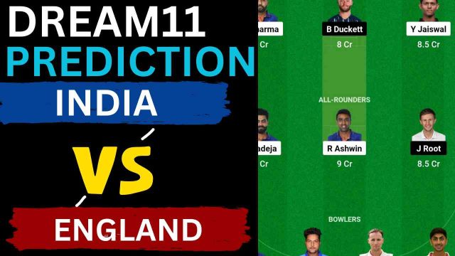 IND vs ENG Dream11 Prediction 5th Test 2024 [C & VC] | India vs England HPCA Stadium Dharamshala Pitch Report