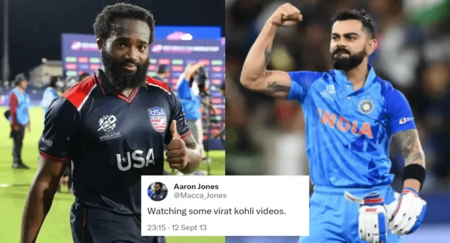 Virat Kohli is a champion. Aaron Jones' decade-old tweets go viral after his blistering 40-ball 94 took USA home in T20 WC opener