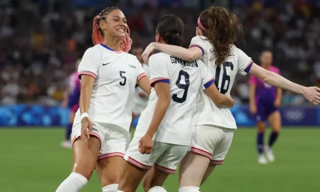 USWNT's attacking trio star in famous Olympic win over Germany - USWNT now in contention for Gold