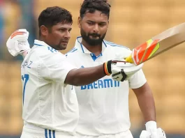 IND vs NZ: Sarfaraz Khan dons maiden hundred for India as India reduce trail early on Day 4