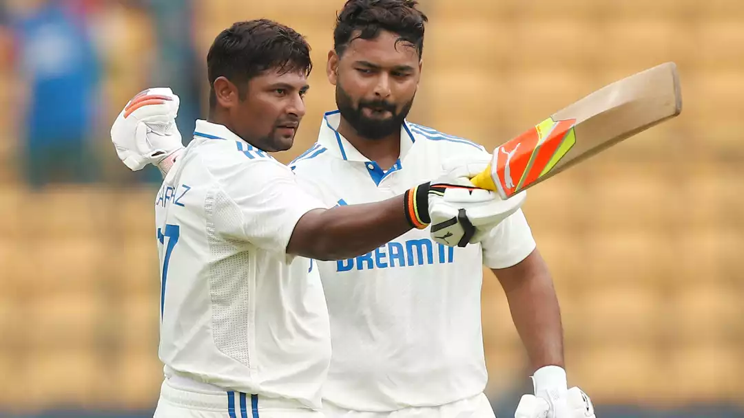 IND vs NZ: Sarfaraz Khan dons maiden hundred for India as India reduce trail early on Day 4